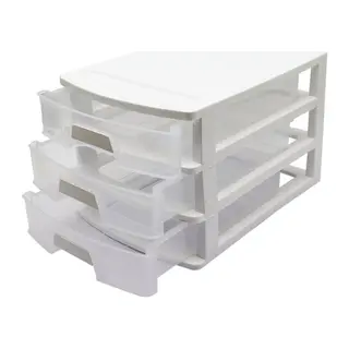 NO:3 ÇEKMECE 3 KATLI 35X25.4X22.6CM SİYAH VEYA BEYAZ GÖNDERİLİR (5643)