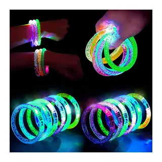 Led Işıklı Pilli Işıklı Rengarenk Bileklik Işıklı Bilezik Karışık Renk 1 Adet (5643)