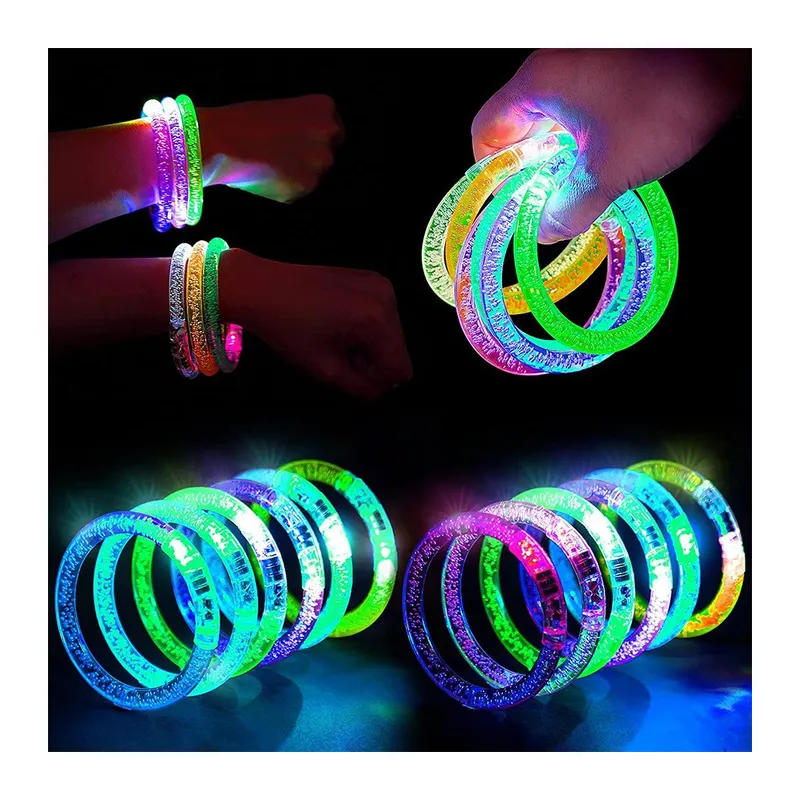 Led Işıklı Pilli Işıklı Rengarenk Bileklik Işıklı Bilezik Karışık Renk 1 Adet (5643)