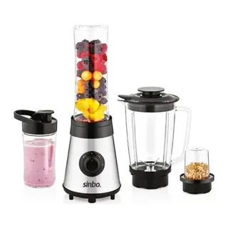 BUZ KIRICI - KAHVE ÖĞÜTÜCÜ HAZNELİ - ŞİŞELİ ÇOK AMAÇLI SMOOTHIE BLENDER 800ML - 500W SHB-3190 (5643)