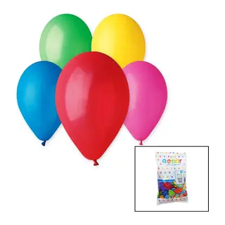 RENKLİ KLASİK BALON 10 İNÇ - 26CM - 100PCS (5643)