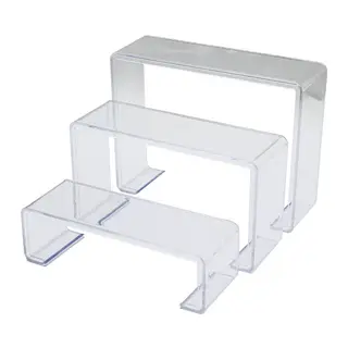 POŞETLİ 3 BOY MERDİVEN TEŞHİR AYAK YÜKSEKLİK: 6-11.5-16.5CM DERiNLİK: 6.5CM EN: 19.5-20.5-21.5CM (5643)