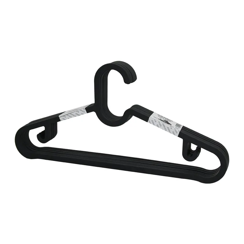 10PCS PLASTİK - ANTRASİT GRİ ELBİSE ASKISI (5643)