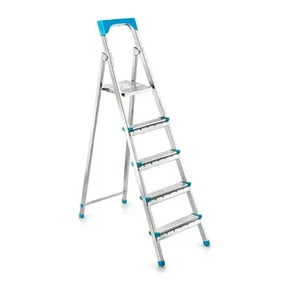 4+1BASAMAKLI METAL MERDİVEN Y: 105CM - 120KG.TAŞIMA KAPASİTESİ (5643)