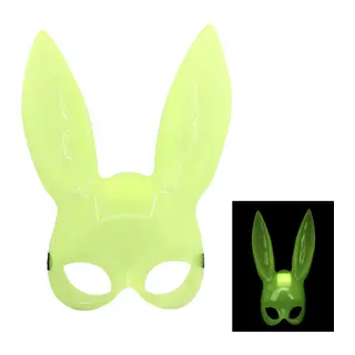 Karanlıkta Yanan Glow Floresan Tavşan Maskesi 32x22 cm (5643)