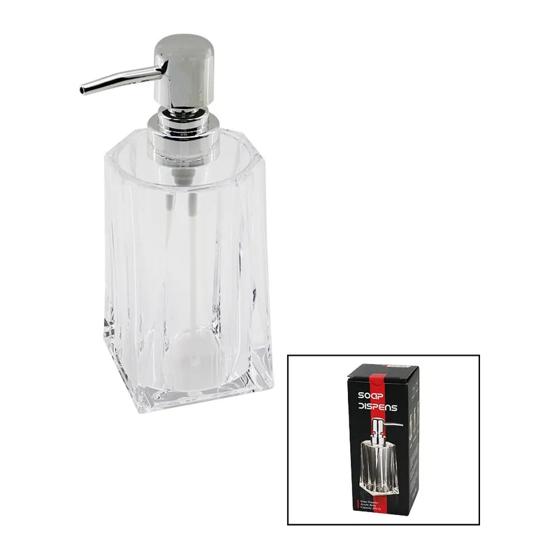 280ML - UZUN ŞEFFAF - MİKA KRİSTAL SIVI SABUNLUK (5643)