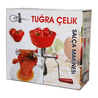 KOLLU ALÜMİNYUM SALÇA MAKİNESİ SÜZGEÇLİ - PLASTİK HAZNELİ (5643)