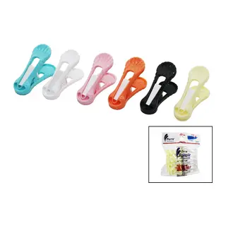 12PCS YAYSIZ PLASTİK RENKLİ MANDAL (5643)
