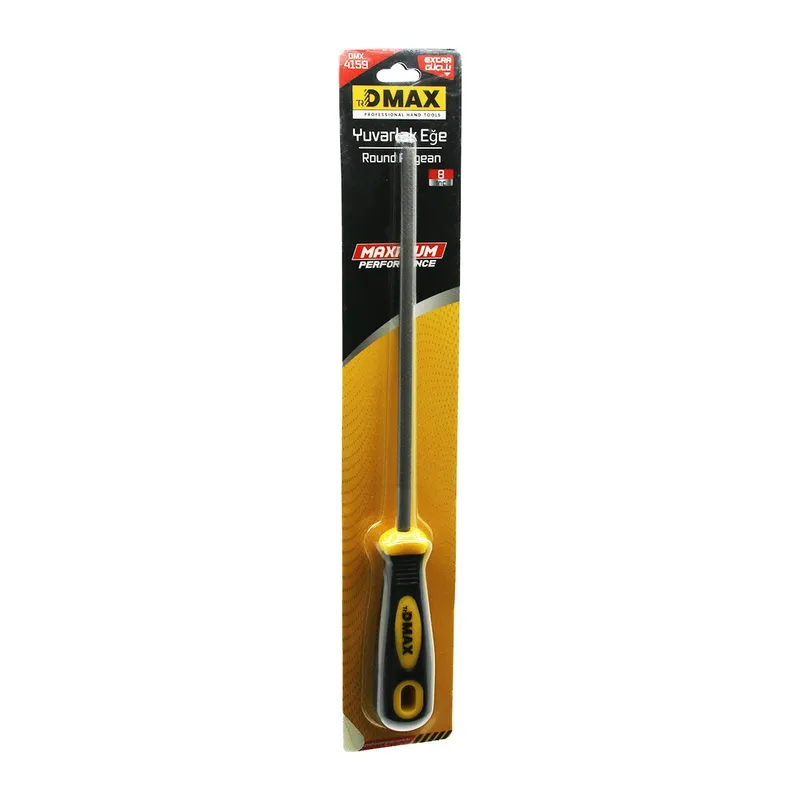 8 İNÇ YUVARLAK METAL EĞE TÖRPÜ PLASTİK SAPLI (5643)