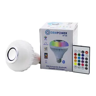 2IN1-KUMANDALI RGB LED AMPUL - BLUETOOTH HOPARLÖR MÜZİK ÇALAR LED-7W - HOPARLÖR-3W (5643)