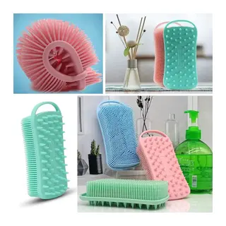 Kendiliğinden Askılı Peeling ve Masaj Etkili Silikon Banyo Vücut Fırçası (5643)