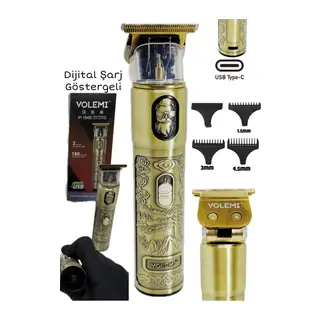 Dijital Göstergeli Saç Sakal Tıraş Makinesi - Sıfıra Yakın - IP-1949 (5643)