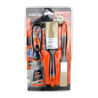 3PCS BOYACI - NALBUR SET 50MM SPATULA - 2X KESTİRME FIRÇA (5643)
