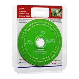 CAM KESME YEŞİL HASSAS KESİCİ DİSK - TAŞLAMA 115X22X23X15MM (5643)