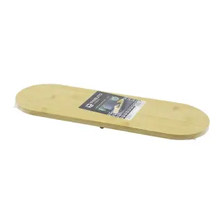 OVAL AHŞAP BAMBU 3 MİNİ=1CM AYAKLI SUNUM TEPSİSİ 15X44X1.5CM (5643)