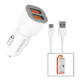 TYPE-C - KABLOLU OTO - ARAÇ ÇAKMAKLIK ŞARJ BAŞLIK SET 15.5W - 1MT KABLO HY-X46 (5643)