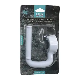 QLUX L-00107 AVANTAGE TUVALET KAĞITLIK BEYAZ PLASTİK YAPIŞKANLI - VİDALI MONTAJ (5643)