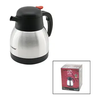 1LT 304 ÇELİK TERMOS INOX SERİSİ 12 SAAT SICAK - 24 SAAT SOĞUK ÇİFT CONTALI KAPAK CKR-2035 (5643)