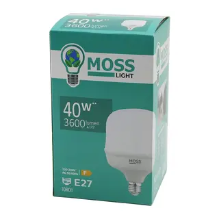40W TORCH LED AMPUL PLASTİK E27 3600LUMEN L175° 5000 SAAT ÖMÜR IP20 185-265V AC MS-3098 (5643)