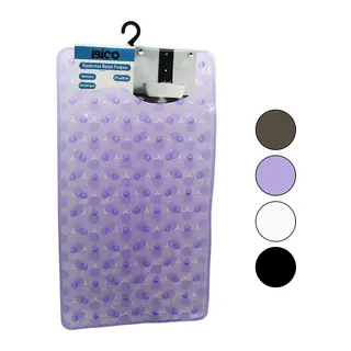 DİKDÖRTGEN - LÜX PVC PETEK DESEN - ŞEFFAF-BUZLU 98PCS VANTUZ KAYDIRMAZ BANYO - KÜVET PASPAS 37X68CM (5643)