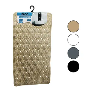 DİKDÖRTGEN - PLASTİK KABARTMA ÇİÇEK DESEN- RENKLİ 92PCS VANTUZ KAYDIRMAZ BANYO- KÜVET PASPAS 36X67CM (5643)