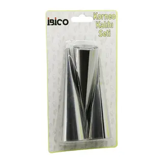 3PCS METAL KORNEO KALIP - PASTA DEKORASYON APARATI ÇAP:3.4CM X UZUNLUK:12CM BRKT-921602 (5643)