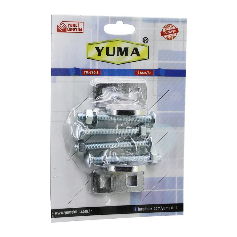 YUMA YM-730-1 KAPI EMNİYET REZESİ ASMA KİLİT TAKILABİLİR MENTEŞE (5643)