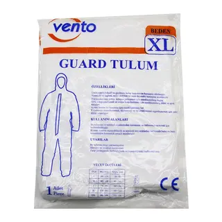 VENTO XL GUARD KORUYUCU TULUM BEYAZ - HAFİF - NON-WOVEN KUMAŞ BOY: 179-187CM - GÖĞÜS: 108-115CM (5643)