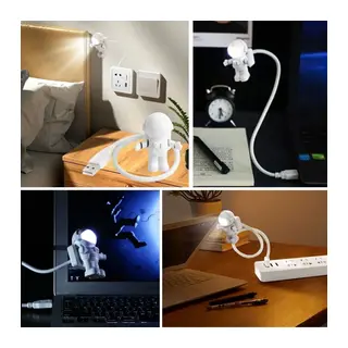 USB Astronot Gece Lambası, Masa Lambası, Kitap Okuma Lambası Işığı (5643)