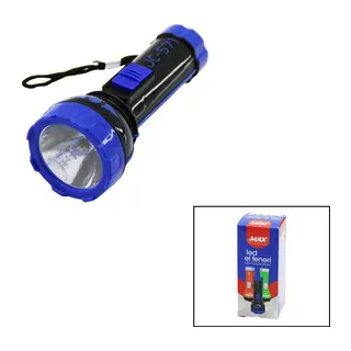 PİLLİ MİNİ=11.2CM LED EL FENERİ 75LÜMEN OUTPUT: 1.5V RENKLİ PLASTİK (5643)