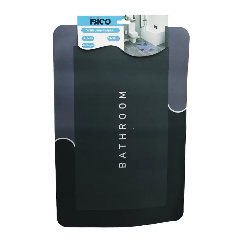 DİKDÖRTGEN 38X58CM SU EMİCİ - SİHİRLİ BANYO PASPASI ELASTİK (5643)