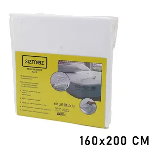 ÇİFT KİŞİLİK YATAK KORUYUCU SIVI GEÇİRMEZ ALEZ 160X200CM HAVA ALIR ANTİBAKTERİYEL ANTİALERJİK (5643)