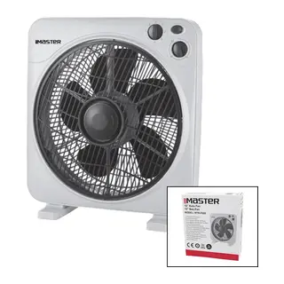 12 İNÇ KUTU FAN VANTİLATÖR 3 KADEME HIZ 5 PLASTİK KANAT 40W 60DK.ZAMAN AYARLI MTR-F620 (5643)