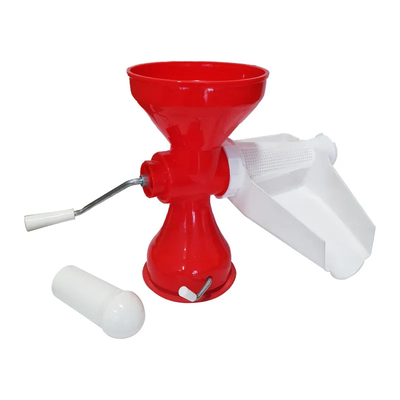 PLASTİK SÜZGEÇLİ - HAZNELİ SALÇA MAKİNESİ METAL KOLLU EV YAPIMI FİRESİZ PRATİK KULLANIM BRKT-312007 (5643)