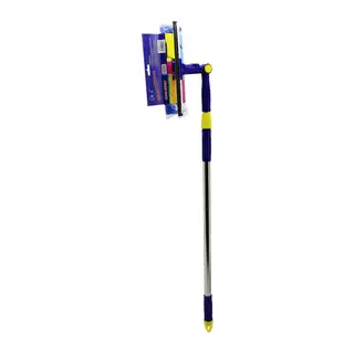 STAR Q 2 BAŞLI=CAMSİL ÇEKPAS - M.FİBER MOP=24.5CM 360 DERECE BAŞLIK CAMSİL - MOP UZAYAN METAL - PLS.SAP= 85-133CM (5643)