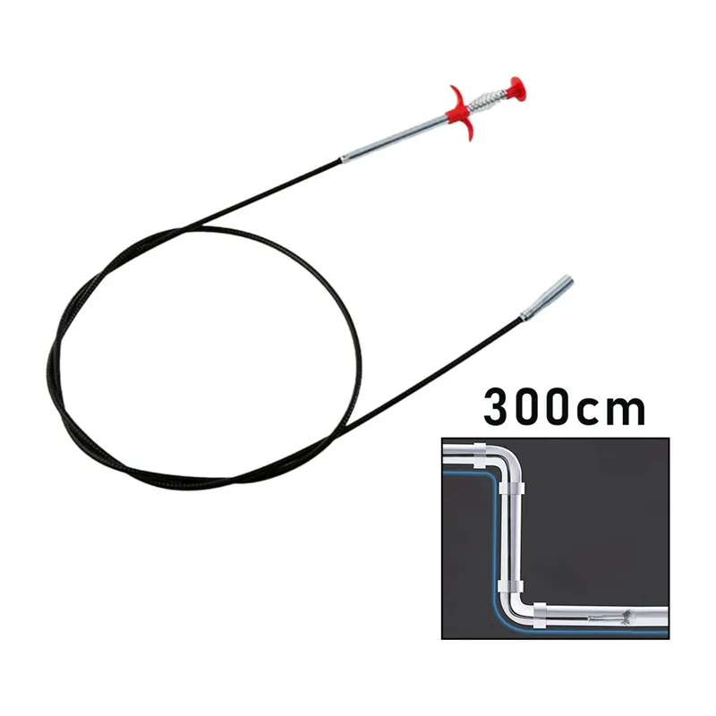300CM YAYLI - KISKAÇ LAVABO - GİDER VB.TEMİZLEME - ÇOK AMAÇLI ÇUBUK (5643)