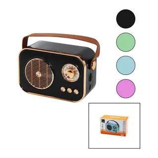 M4 PORTABLE WİRELESS HOPARLÖR - SPEAKER IŞIKLI USB ŞARJLI RENKLİ KASA - BRONZ ÇERÇEVEUSB - DC 5V - TF (5643)