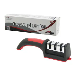 KUTULU BIÇAK BİLEME 3 BOĞUMLU RENKLİ PLASTİK SAPLI (5643)