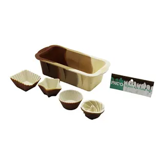 13PCS SİLİKON MUFFİN - BATON KEK KALIP SET BATON=11.5X25CM 3ER RÜZGAR GÜLÜ - YUVARLAK - YILDIZ - D.GEN (5643)