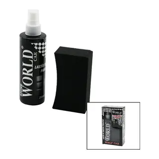 SHINE WORLD CAR LASTİK - TAMPON PARLATICI SPREY SETİ PLASTİK ŞİŞE 250ML ± %10 PARLATMA SÜNGERİ (5643)
