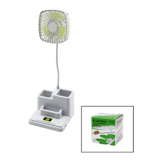 KALEMLİKLİ MASAÜSTÜ VANTİLATÖR USB ŞARJLI FAN:8.9CM- AKROBAT AYAK=23CM+KALEMLİK:36.5CM TELEFONLUK GS-270 (5643)