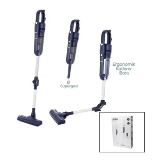 SİNBO SVC-8625 DİKEY ELEKTRİKLİ PRATİK SÜPÜRGE ERGOMİK KATLANABİLİR BORU - ESNEK HAREKET 600W MOTOR - 3 HEPA FİLTRE (5643)