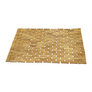 DİKDÖRTGEN - BAMBU KAYDIRMAZ BANYO PASPASI 42X62CM (5643)