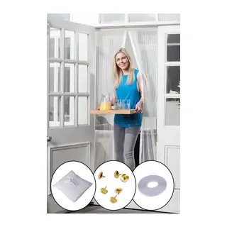 Mıknatıslı Kapı Sinekliği Tül Perde 105 x 210 cm (5643)