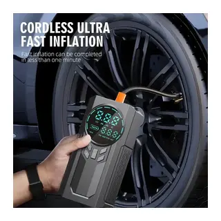 4’ü 1 Arada Lastik Şişirici – Akü Takviyesi – Powerbank – Led Işık (5643)