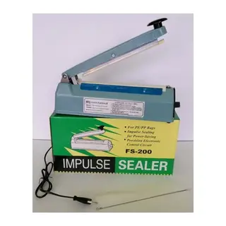 20Cm Metal Gövde Poşet Ağzı Yapıştırma Kapatma Makinası FS-200 (5643)