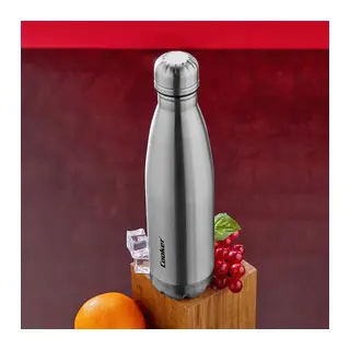 500ML KROM ŞİŞE TERMOS PASLANMAZ ÇELİK - KAYDIRMAZ TPR TABAN (5643)