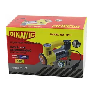 OTO - ARAÇ HAVA KOMPRESÖRÜ KAMYON - OTOBÜS - DC/12V-13.5V - 15Amp - 150PSI - BAR GÖSTERGE - LED AYDINLATMA CY-1 (5643)