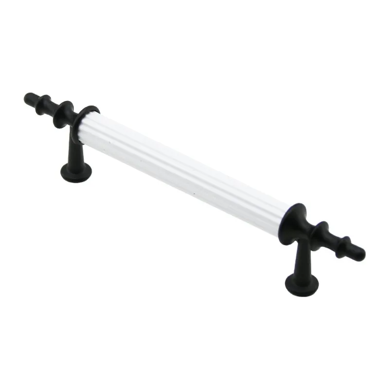 10 ADET BEYAZ - SİYAH BORU KULP 9.6CM (5643)