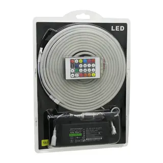 5MT KUMANDALI - ADAPTÖRLÜ NEON ŞERİT LED 12V (5643)